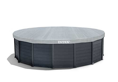 Intex Schwimmbad Ø 478 x 124 cm Gestellbecken Set Graphit
