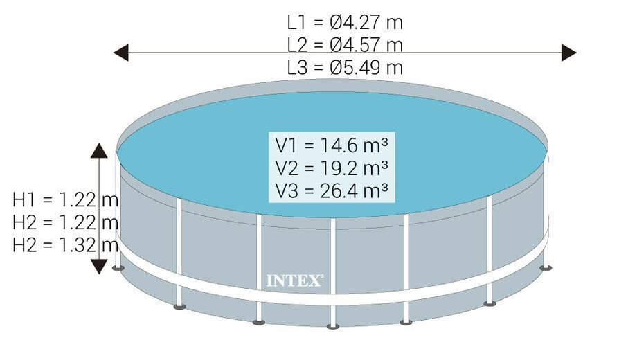 Intex Swimming Pool Ø 732 x 132 cm Frame Pool Set Ultra Rondo XTR 26340