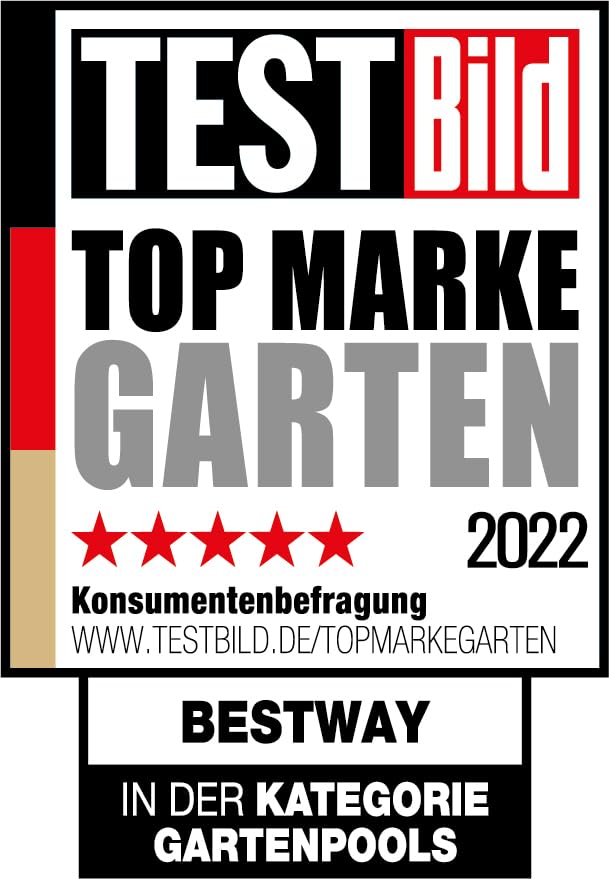Bestway Power Steel Frame Pool-Set mit Filterpumpe 404 x 201 x 100 cm , lichtgrau, eckig