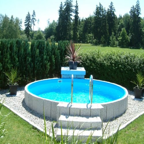 Poolzon Schwimmbecken Rundpool Fun-Zon 3,50 x 1,20m Stahlwandpool, Rundbecken, Stahlwandpool rund 350x120 cm