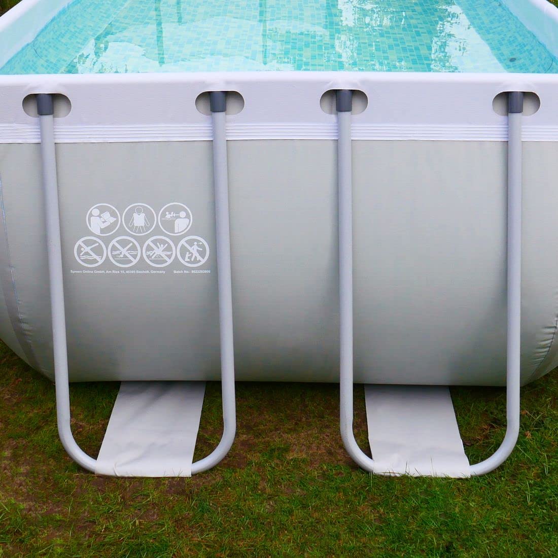 your GEAR Steel Frame Pool - div. Modelle/Größen - rund rechteckig oder quadratisch, 70-122 cm hoch Stahlrahmenpool Gartenpool Aufstellpool