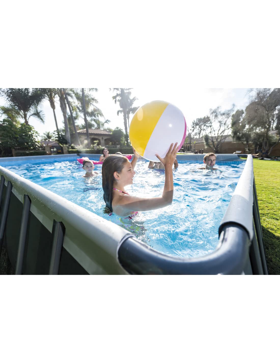 Intex Schwimmbadrahmen-Set Ultra Quadra, 549 x 274 x 132 cm, XTR 26356