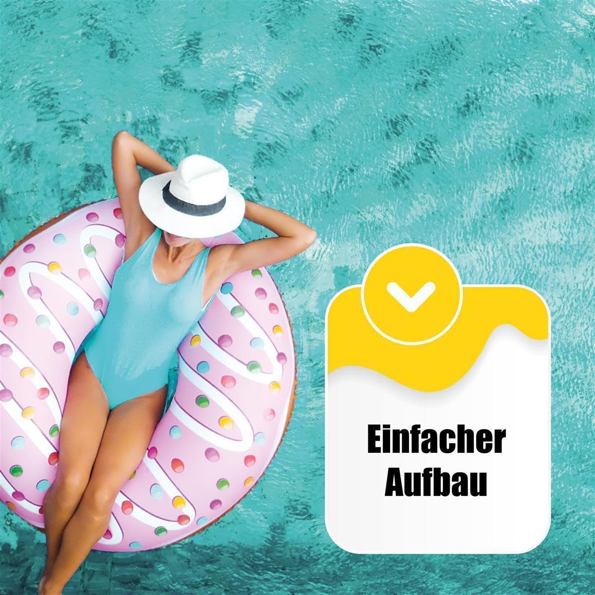 Stahlwand Ovalpool-Set (L x B x T) 6,00 m x 3,20 m x 1,20 m, Pool Made in Europe, mit Edehlstahlleiter für Tiefbecken, SF133 Sandfilteranlage