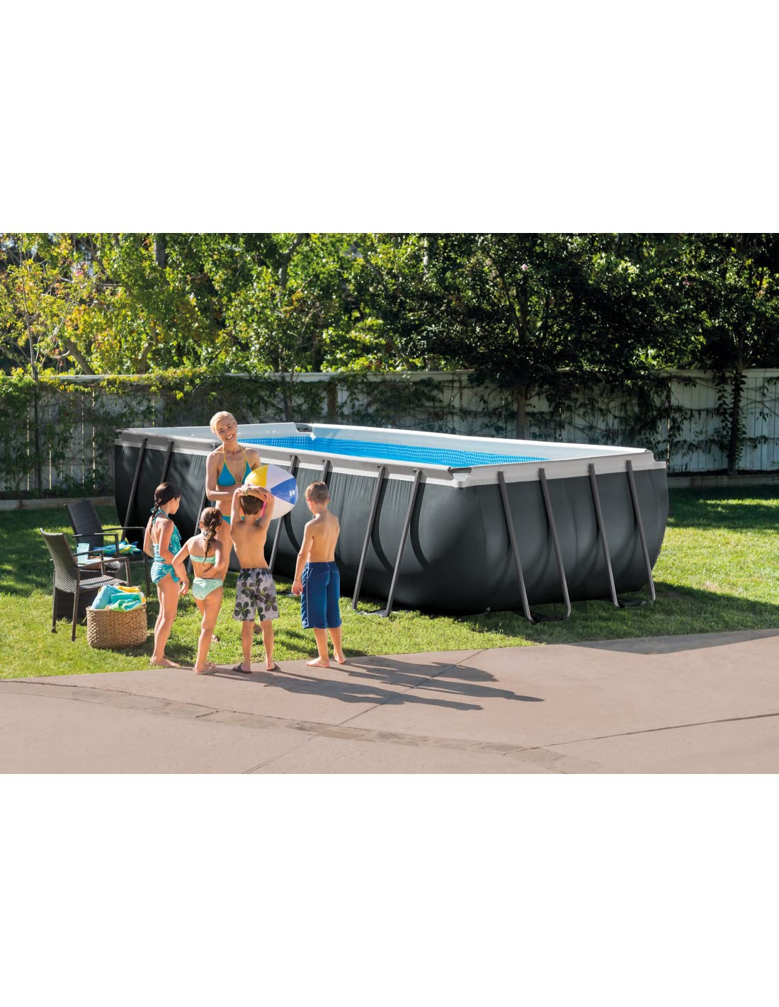 Intex Schwimmbadrahmen-Set Ultra Quadra, 549 x 274 x 132 cm, XTR 26356