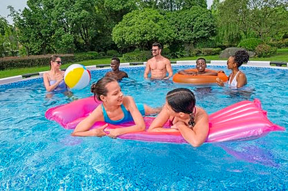 Bestway Steel Pro MAX Frame Pool-Set mit Filterpumpe Ø 366 x 100 cm, lichtgrau, rund