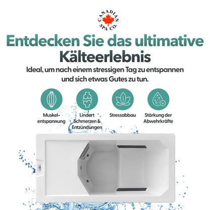 CANADIAN SPA CO. Chill Therapy Spa, Outdoor Spa Winterfest, 1 Person, Spa für Kältetherapie, Temperatur bis zu 5 Grad
