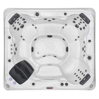 CANADIAN SPA CO. Kingston SF Hot Tub Outdoor Winterfest, 7 Personen Hot Tub mit LED Beleuchtung, Lautsprecher, Aromatherapie und Isolierabdeckung