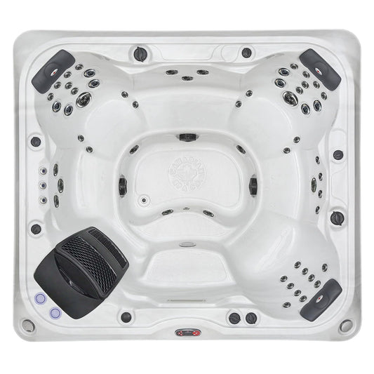 CANADIAN SPA CO. Kingston SF Hot Tub Outdoor Winterfest, 7 Personen Hot Tub mit LED Beleuchtung, Lautsprecher, Aromatherapie und Isolierabdeckung