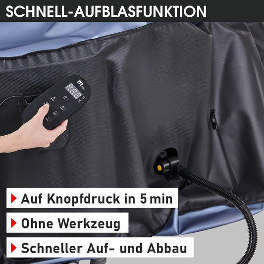 BRAST® Whirlpool aufblasbar MSpa | 4-8 Personen | viele Modelle rund und eckig | Ø 125-224cm | In-Outdoor Pool | bis zu 144 Massagedüsen | inkl.